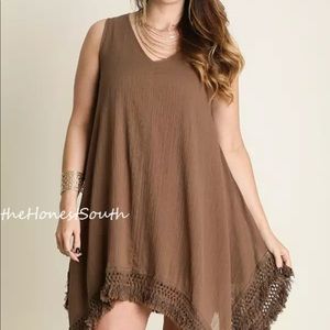 Umgee Crinkle Tunic Dress